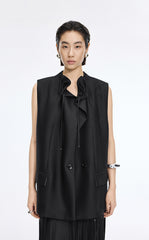 Vest / JNBY Sculptural Drawstring Neckline Vest