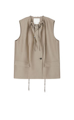 Vest / JNBY Sculptural Drawstring Neckline Vest