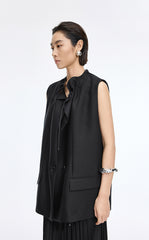 Vest / JNBY Sculptural Drawstring Neckline Vest