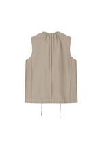 Vest / JNBY Sculptural Drawstring Neckline Vest