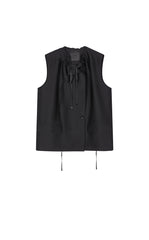 Vest / JNBY Sculptural Drawstring Neckline Vest