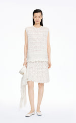 Vest / JNBY T-shaped Textured Stretch Knit Vest