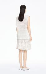 Vest / JNBY T-shaped Textured Stretch Knit Vest