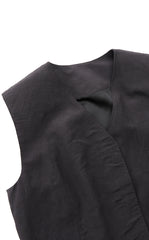 Vest / JNBY Textured Linen Blend Cropped Vest