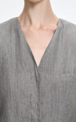 Vest / JNBY Textured Linen Blend Cropped Vest