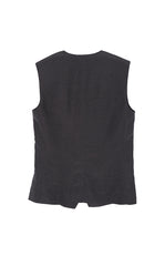 Vest / JNBY Textured Linen Blend Cropped Vest