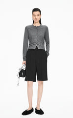 Sweater / JNBY Fitted Wool-Blend Knit Cardigan