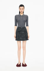 Skirt / JNBY Colored Pencil Floral A-Line Mini Skirt