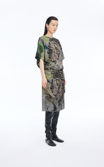 Shirt / JNBY Silk Printed Relaxed Top