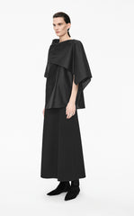 Shirt / JNBY Draped Wool-Silk Short Sleeve Top