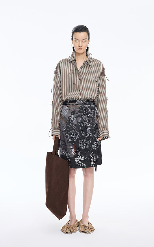 Shirt / JNBY Oversized Fringe Cotton Shirt