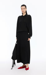 Sweater / JNBY Loose Silk-cotton Long Sleeve Polo