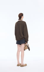 Sweatshirt / JNBY Loose Animal Print Cotton Sweatshirt