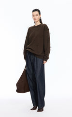 Sweatshirt / JNBY Loose Cotton Fringe Sweatshirt