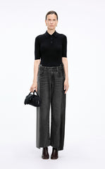 Pants / JNBY Contrast Panels Straight-Leg Jeans
