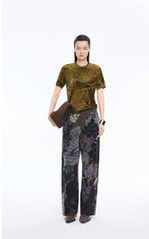 T-Shirt / JNBY Floral Vase Slim Fit T-Shirt