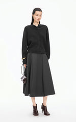 Sweater / JNBY Beaded Trim Cashmere-Wool Blend Cardigan