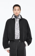 Jacket / JNBY Oversized Cotton Cropped Jacket