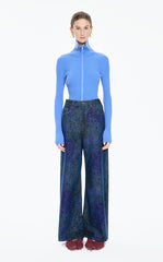 Pants / JNBY Wide-Leg Printed Denim Trousers