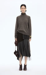 Sweater / JNBY Oversized Wool Cashmere Turtleneck Sweater