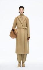 Coat / JNBY Wool Cashmere Hooded Long Coat