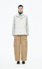 Down Vest / JNBY Oversized Wavy Quilted Down Vest