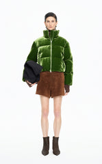 Down Coat / JNBY Stand Collar Velvet Texture Short Down Coat