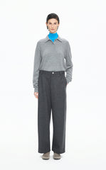 Pants / JNBY Wool-Blend Relaxed Tapered Trousers