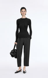 T-Shirt / JNBY Merino Ribbed Long Sleeve Tee