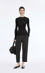 T-Shirt / JNBY Merino Ribbed Long Sleeve Tee