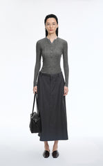 T-Shirt / JNBY Merino Ribbed Long Sleeve Tee