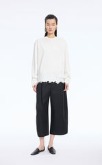 T-Shirt / JNBY Cut-Out Floral Long-Sleeve Tee