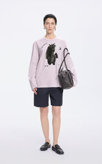 T-Shirt / JNBY Graphic Cotton Long Sleeve Tee