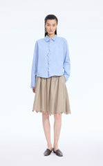 Shirt / JNBY Cut-Out Floral Dimensional Shirt