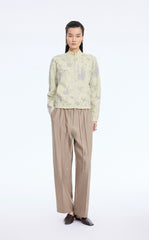 Sweater / JNBY Floral Pattern Short T-Shape Cardigan