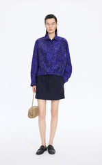 Shirt / JNBY Floral Print Cotton Long Sleeve Shirt