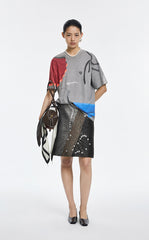 T-Shirt / JNBY Abstract Graphic Print Relaxed Tee