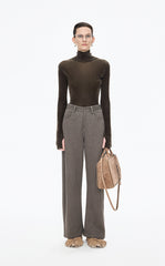 T-Shirt / JNBY Slim-Fit Velvet Long-Sleeve T-Shirt