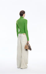 Sweater / JNBY Fitted Wool Turtleneck Pullover