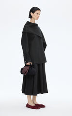 Coat / JNBY Relaxed Wool Silk Blend Jacket