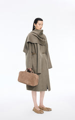 Coat / JNBY Wrap Wool Blend Long Coat