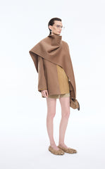 Coat / JNBY Loose Cashmere Wool Wrap Coat