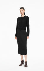 Sweater / JNBY Fitted Wool-Blend Knit Cardigan