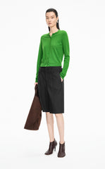 Sweater / JNBY Fitted Wool-Blend Knit Cardigan