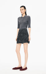 Skirt / JNBY Colored Pencil Floral A-Line Mini Skirt