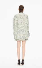 Skirt / JNBY Colored Pencil Floral A-Line Mini Skirt