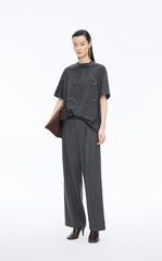 T-Shirt / JNBY Asymmetric Oversized Cotton Tee