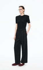 Sweater / JNBY Wool Stretch Short Sleeve Pullover