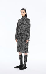 Skirt / JNBY Printed Wool-Blend Midi Skirt