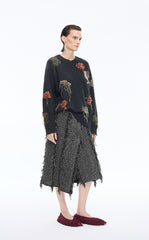 Skirt / JNBY Textured A-Line Midi Skirt